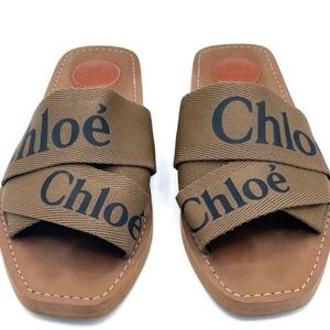 Chloe Woody Slides 38 (7.5)